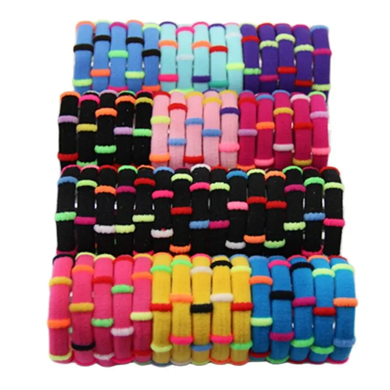 

100Ps/Lot Hair Rope Holders High Quality Rubber Bands Elastics Accessories Girl Women Tie Gum