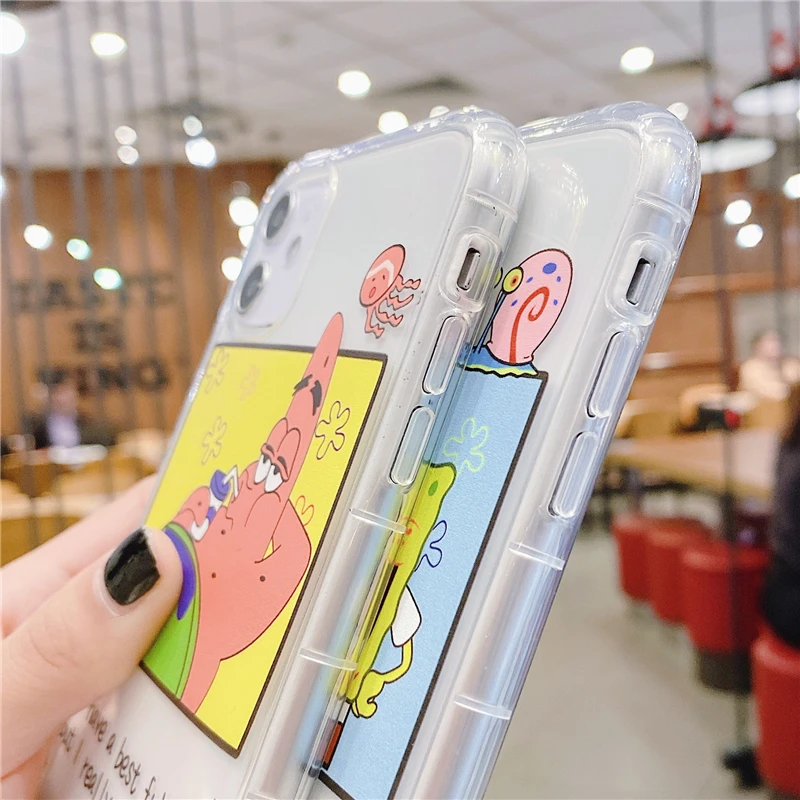 ТПУ прозрачный чехол для телефона с мультяшным граффити iphone 11 11pro max XS MAX X XR 8 6s 6 7 plus