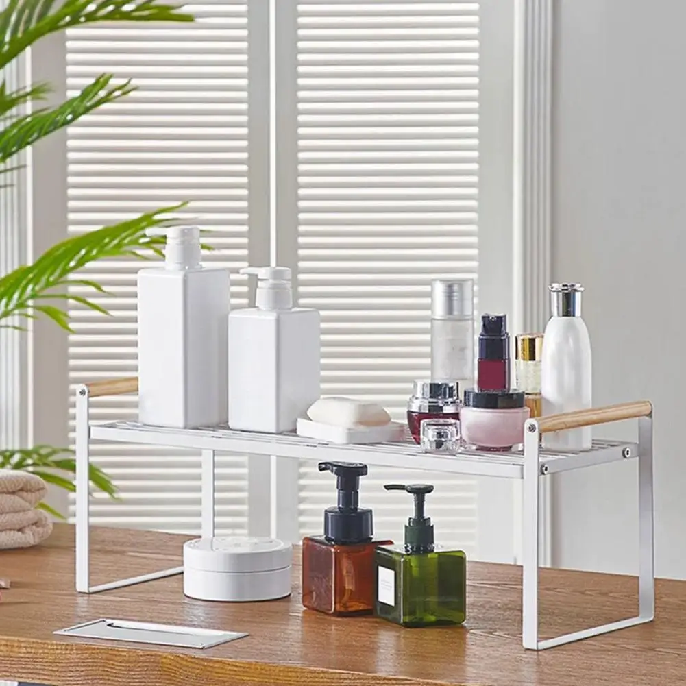 Стеллаж для хранения кухонная подставка полка органайзер 2 уровня столешница