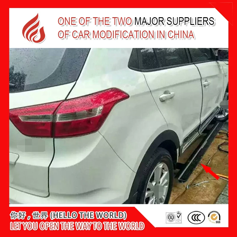 

High quality aluminium alloy Automatic scaling Electric pedal side step running board for IX25 Creta 2015 2016 2017