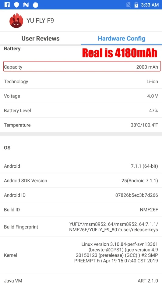 YU FLY F9 4G смартфон 4 Гб 64 Гб 6,0 дюйма 2K экран Snapdragon 653 Восьмиядерный двойной задний 16 Мп+ 16 МП отпечаток пальца 4180 мАч Android 7,1