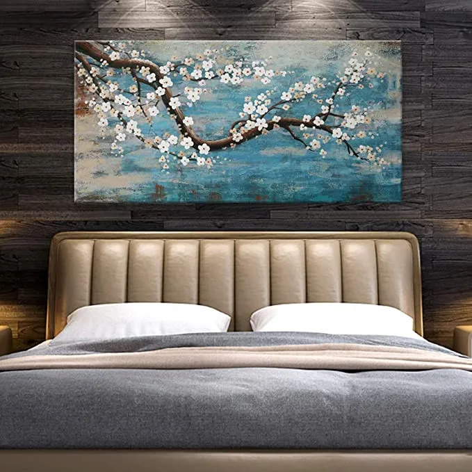 

Tree Wall Art Hand-Painted Forest Oil Painting Yellow Grove Artwork Autumn Landscape Canvas Print For Living Room Home Decor