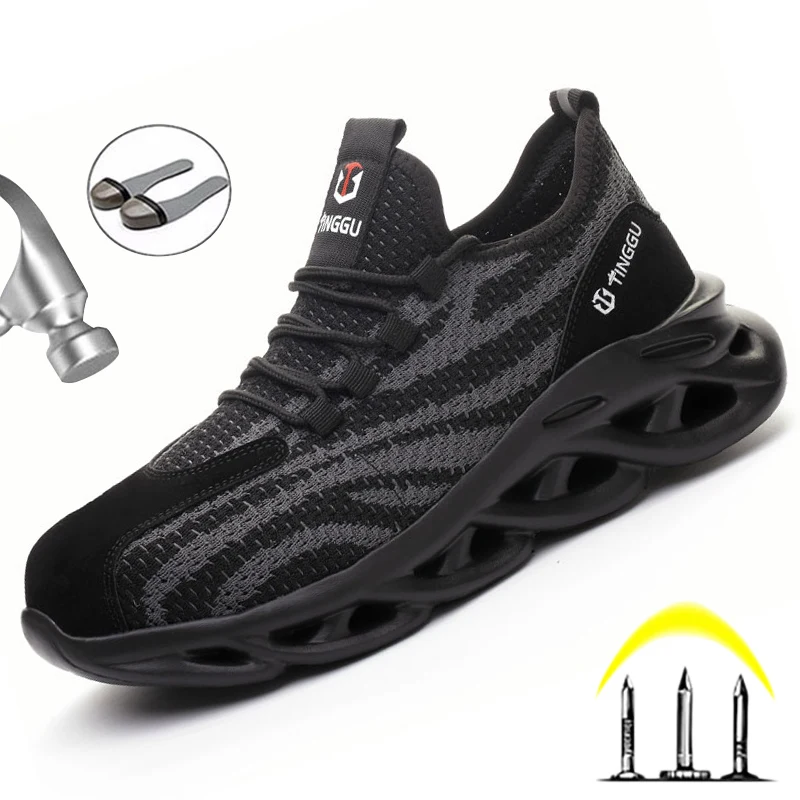 Boots Lightweight Working Sneakers Men Shoes Indestructible 