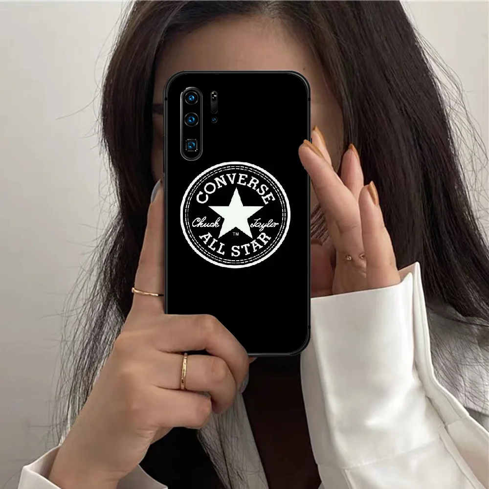 

Fashion Brand Conv Phone Case For HUAWEI P 10 20 30 40 Pro Lite Smart Plus Z 2019 Nova 7i 5T black Funda Silicone Etui Tpu Cover