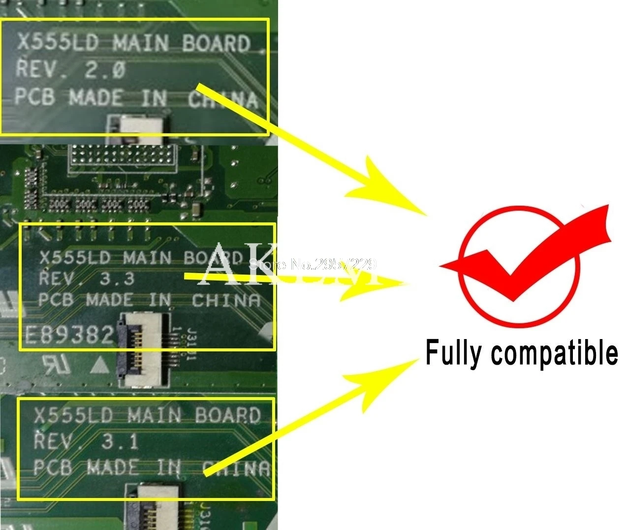 edp x555lb mainboard x555ld rev 3 3 for asus x555lj x555lf x555lb x555lp laptop motherboard cpu 4g ram i5 5200u gt940m2gb free global shipping