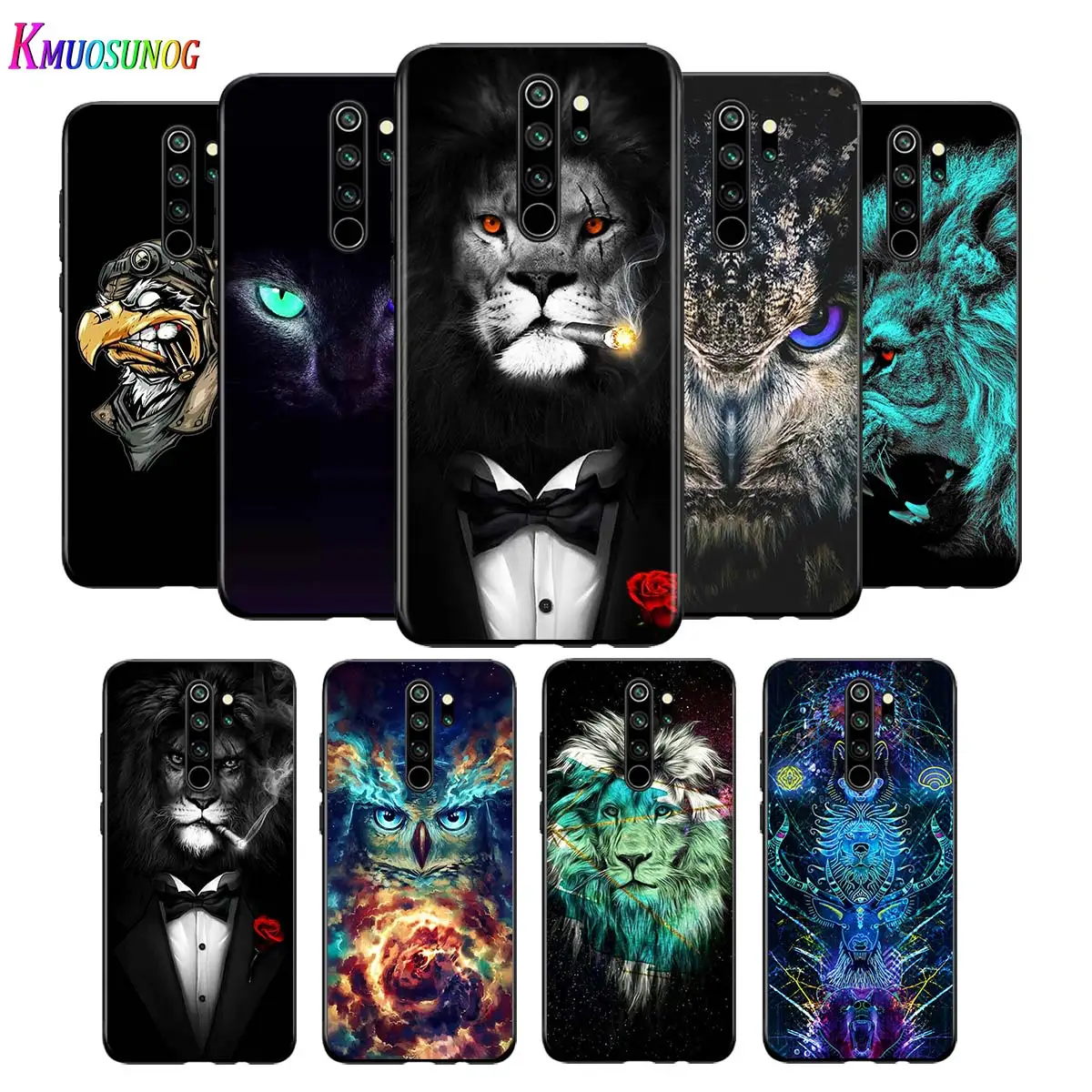 Чехол для телефона Xiaomi Redmi Note 9 9S Max крутая задняя крышка с Львом тигром обезьяной