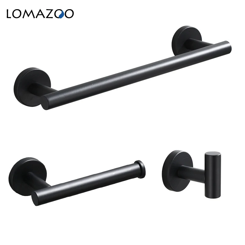 

Bathroom Toilet Paper Holder Black Wall Mounted Toilet Roll Towel Shelf Waterproof Kitchen Bathroom Accessories Matte Black