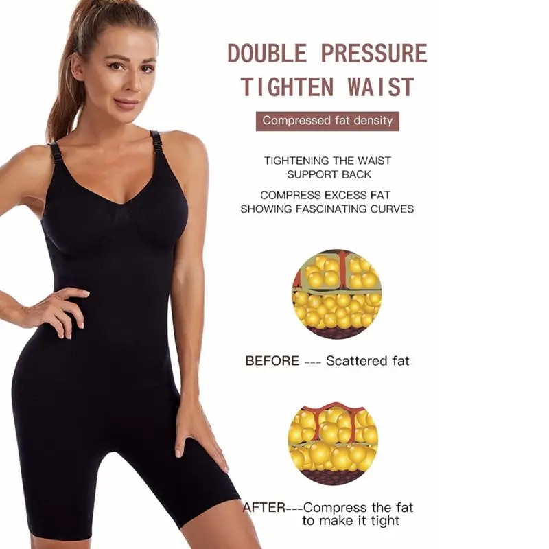 

Seamless Butt Lifter Full Body Shaper Fajas Colombianas Reductoras Tummy Control Bodysuit Backless Slimming Shapewear For Women