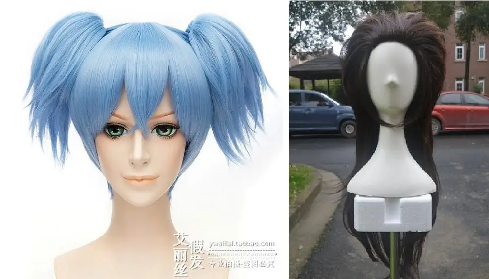 Sallyface Салли лицо Ларри коричневый Саль парик для косплея синий клип на хвосты