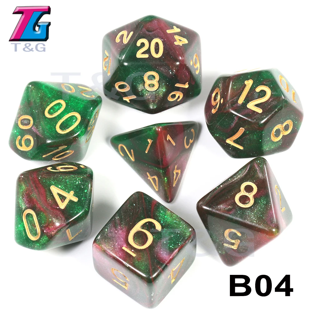 Супер Вселенная Галактика игральные кости DND набор D4-D20 Подземелья и Драконы РПГ лучшие подарки 15 цветов на выбор