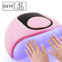 84w nail lamp with 42pcs dual light uv led lamp beads nail drying lamp curing all gel for manicure gel varnish with smart sensor