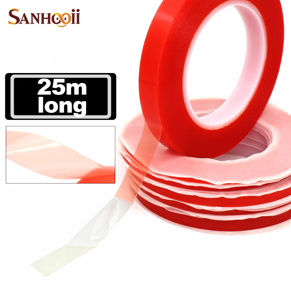 

Термостойкая двусторонняя клейкая лента ZM56, 25 м, 0,2 мм, для ЖК-экрана, сенсорного экрана, ПЭТ, акриловая клейкая лента