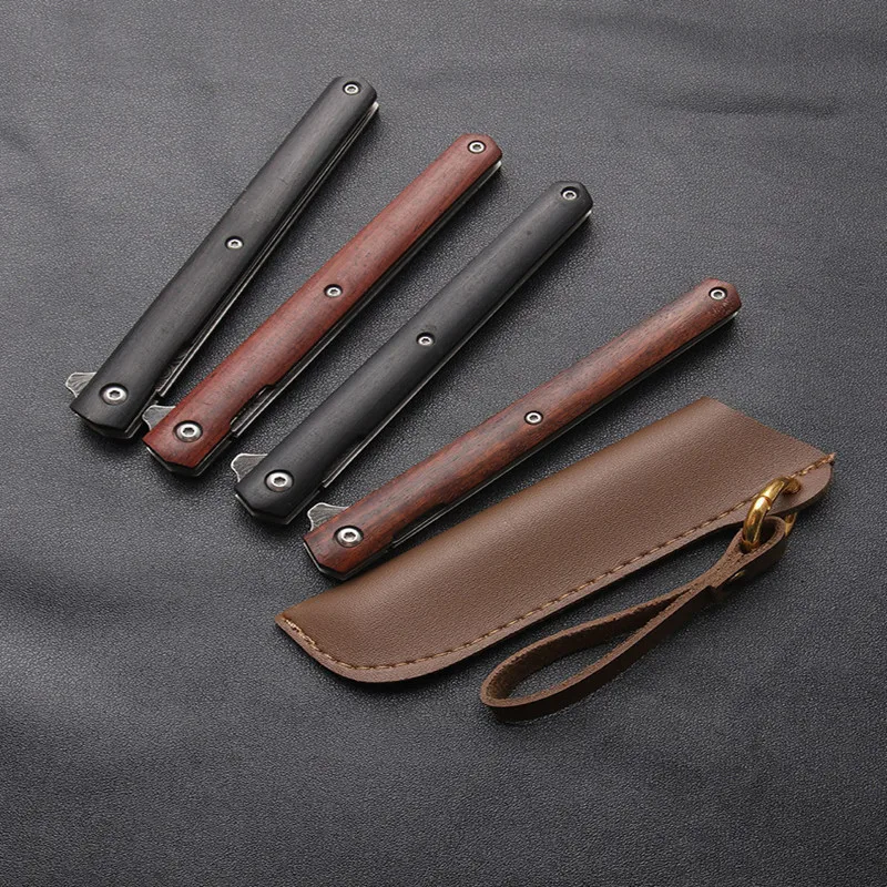 Mengoing 4 типа карманный нож-ручка дамасское лезвие из стали складной нож для