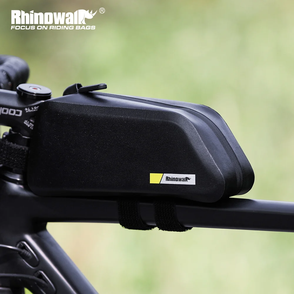 

Rhinowalk Bicycle Bag Waterproof Cycling Top Front Tube Frame Bag 1.5L Bike Saddle Bag Pannier Black Bike Accessories MTB