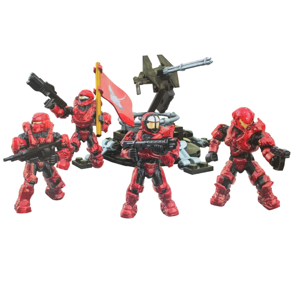 Минифигурка Mega Bloks 220 Halo UNSC Fireteam Stingray Спартанский воин Рекон оэка Строительный