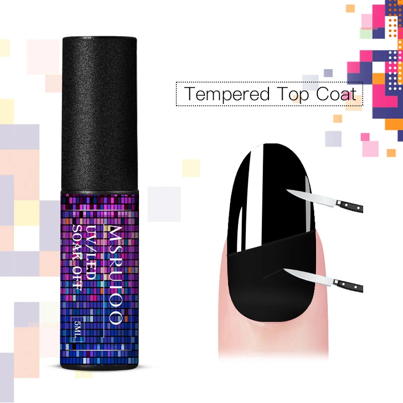 Блестящее верхнее покрытие MSRUIOO 5 мл Базовое Лаки праймер для гель-лака ногтей