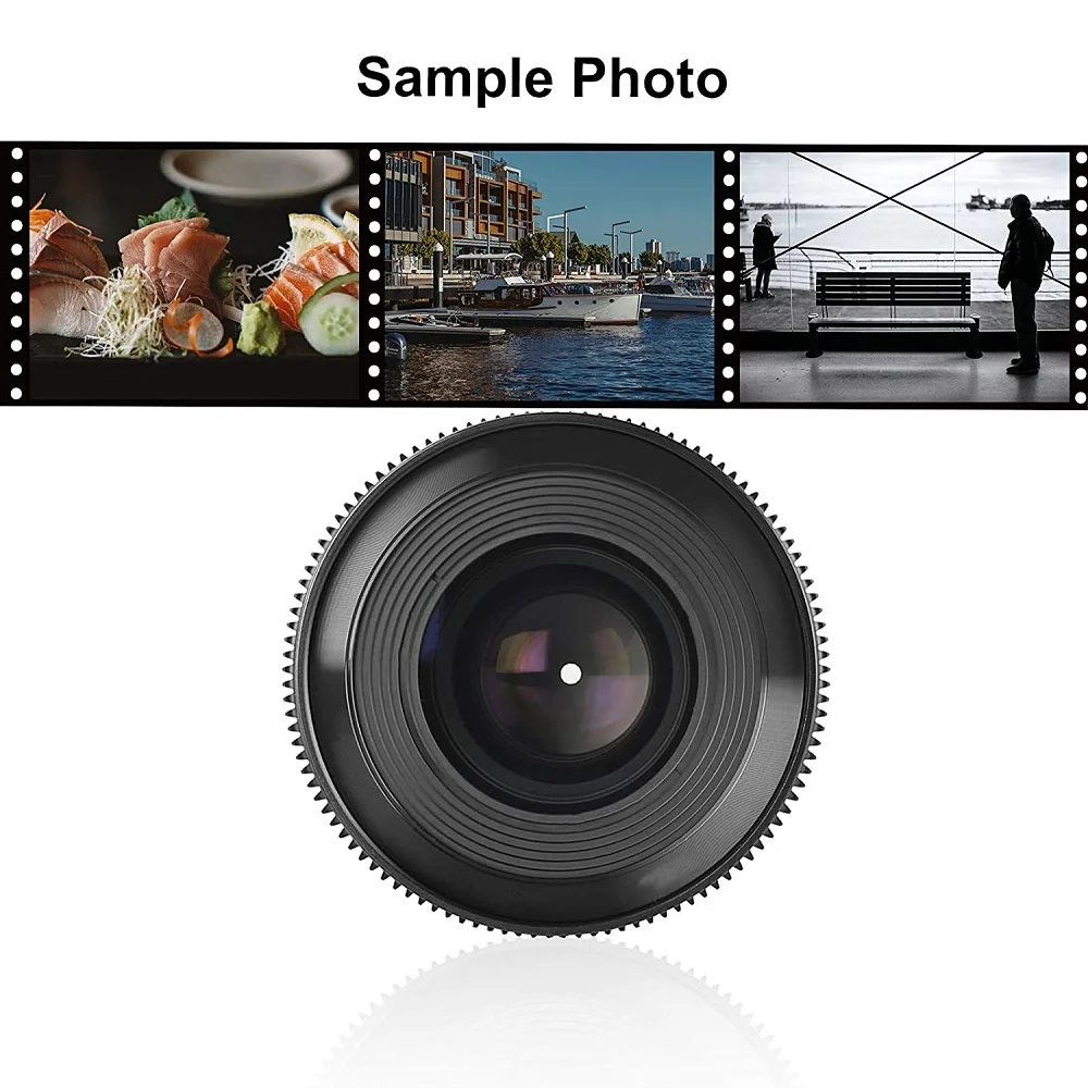 Meike 50 мм T2.1 кинообъектив с ручной фокусировкой полная Рамка для Canon EOS EF крепление
