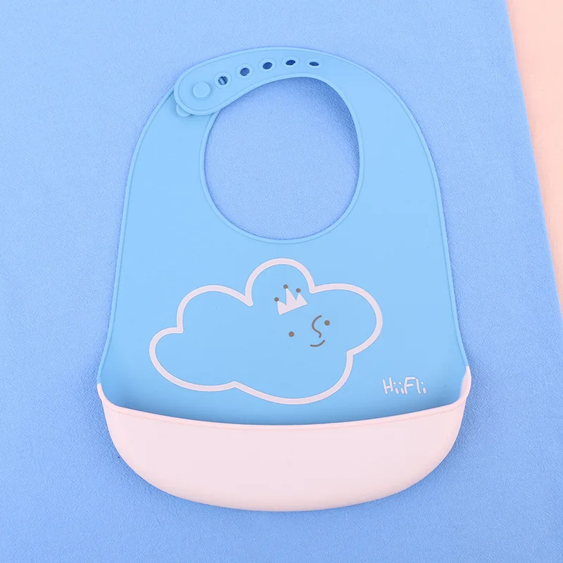 Регулируемый Детский шарф с милым принтом водонепроницаемые силиконовые