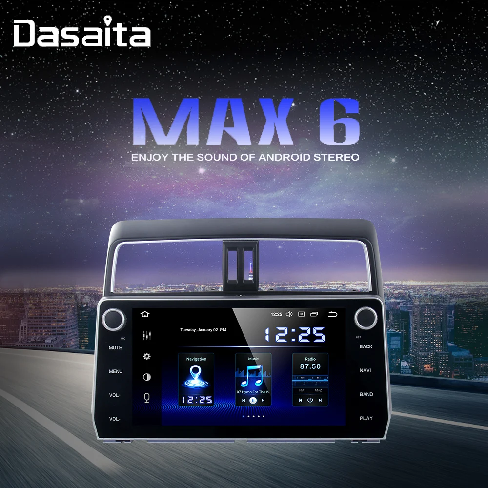 Автомобильный радиоприемник DSP Android 10 0 для Toyota New Prado навигация 2018 Авторадио с GPS 2