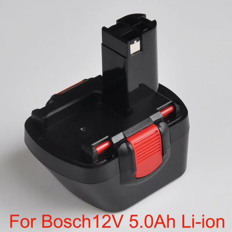 12V ионно-литиевая аккумуляторная батарея 5000 мА/ч, для Bosch электродрель отвертка GSR12V BAT120 BAT139 BAT043 BAT045 BAT046