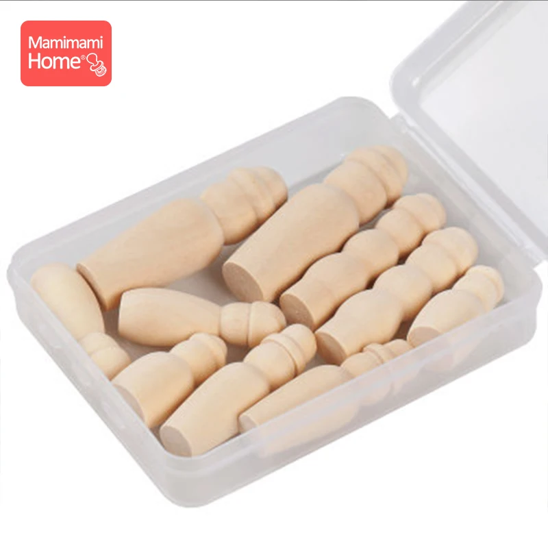 10 шт. деревянная кукла с коробкой ручной работы пустая грызуна детский