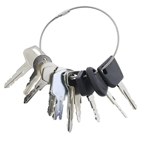 Комплект ключей для вилочного погрузчика 11 клавиш Yale Cat Clark Komatsu Toyota Doosan Nissan Hyster JCB