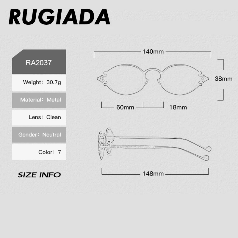 RUGIADA брендовые винтажные готические солнцезащитные очки в стиле стимпанк