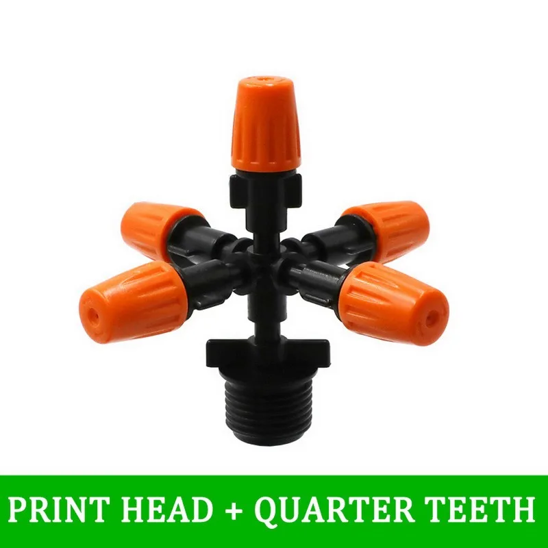 

Adjustable water mist sprinkler nozzle 5-way garden sprayer nozzle For Garden Greenhouse Irrigation Accessories 1set