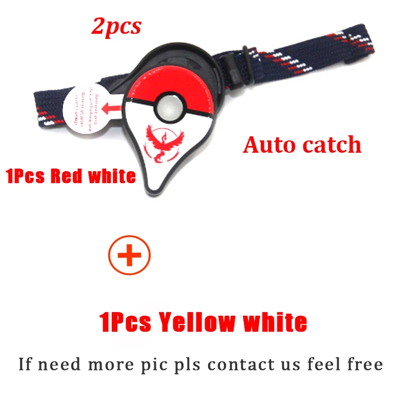1 Red 1 Yellow Auto Автоматическая ловля для nintendo Pokemon GO Plus Bluet Bluetooth Интерактивная pokemongo plus приложение pokemongo фигурка игрушки IOS/Android - Цвет: 1 Red 1 Yellow Auto