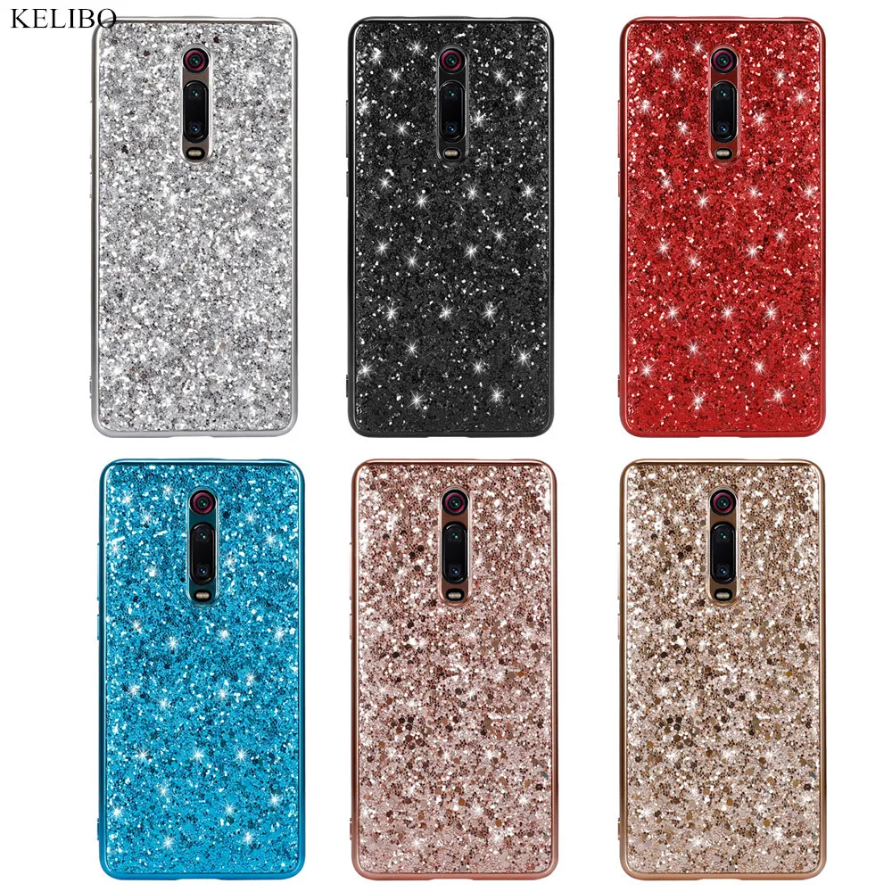 Блестящий чехол с кристаллами и блестками для OnePlus 7Pro телефона Xiaomi 9 Mix 3 Redmi Note5 Note6 7