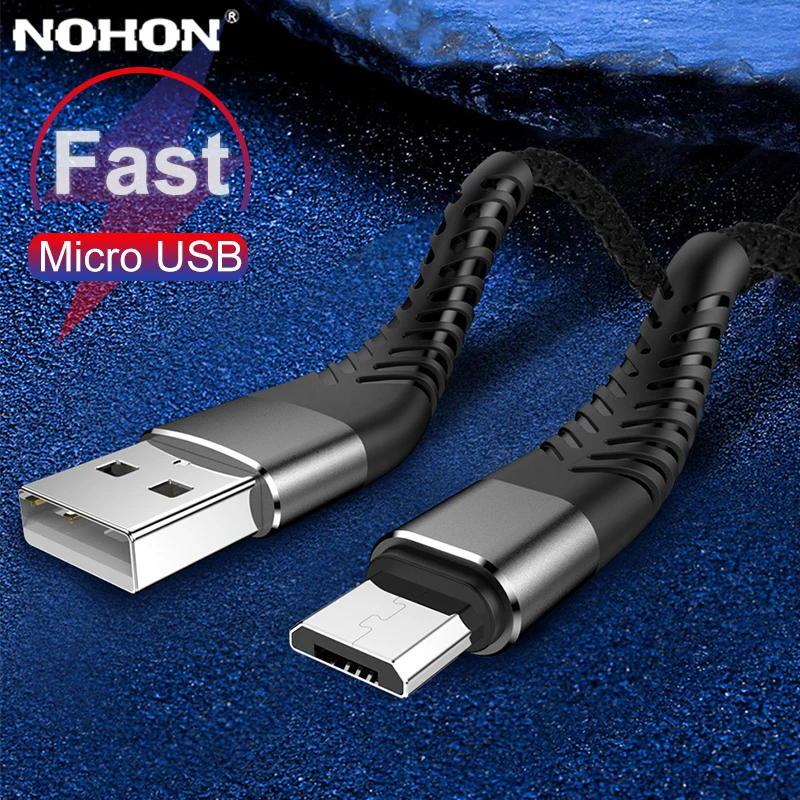Кабель Micro USB для быстрой зарядки 0 2 1 м 3 Samsung Huawei Xiaomi Android длинный провод питания