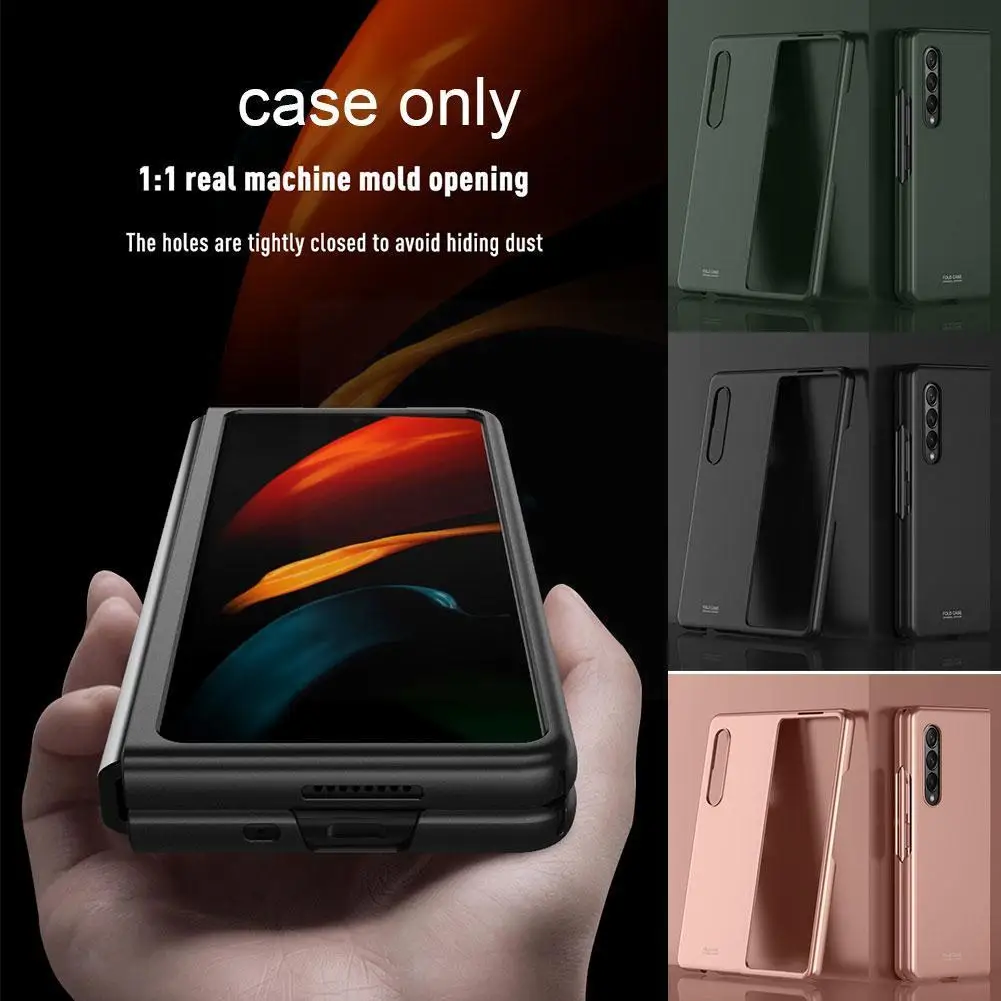 Кожаный чехол для телефона Z Fold 3 5g 2 из углеродного волокна Fold3 Full Protector Capa S5r9 |