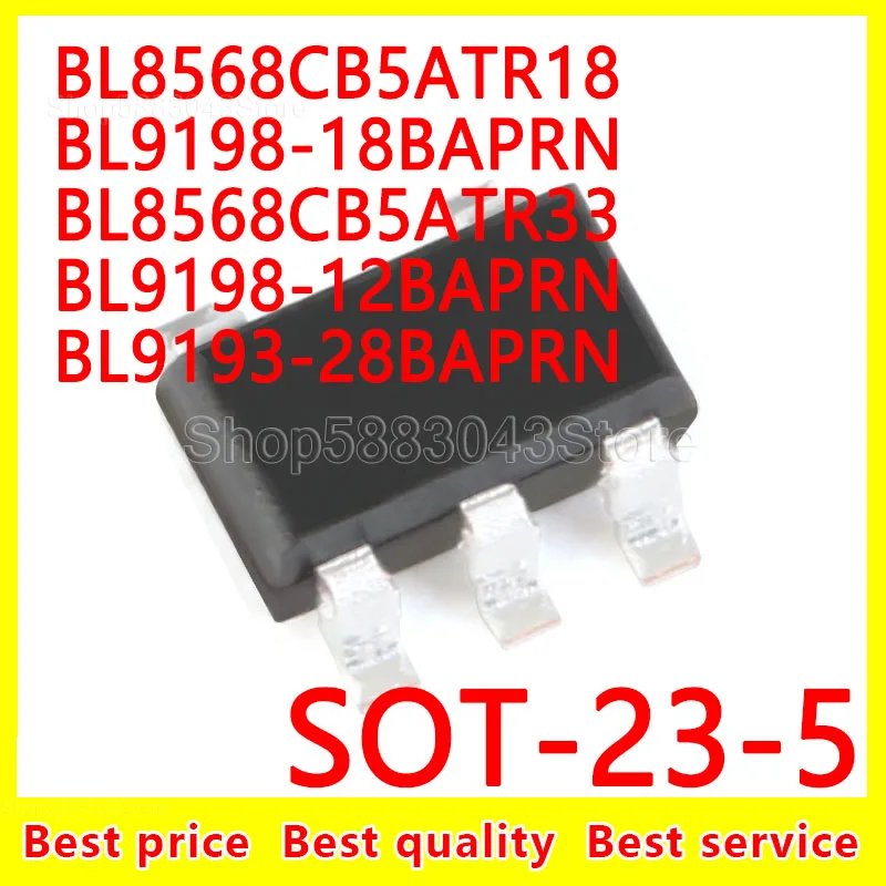 

(20 шт.) 100% Новый оригинальный BL8568CB5ATR18 BL9198-18BAPRN BL8568CB5ATR33 BL9198-12BAPRN SOT-23-5 BL9193-28BAPRN