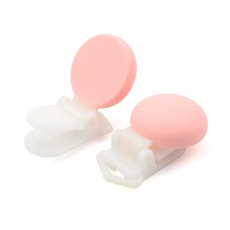 rose quartz LOFCA, 1 шт., новинка, Детская Соска-пустышка с силиконовым круглым зажимом, пластиковая Соска-пустышка с зажимом, детские соски, аксессуары, ниппель для клипа с застежками - Цвет: rose quartz