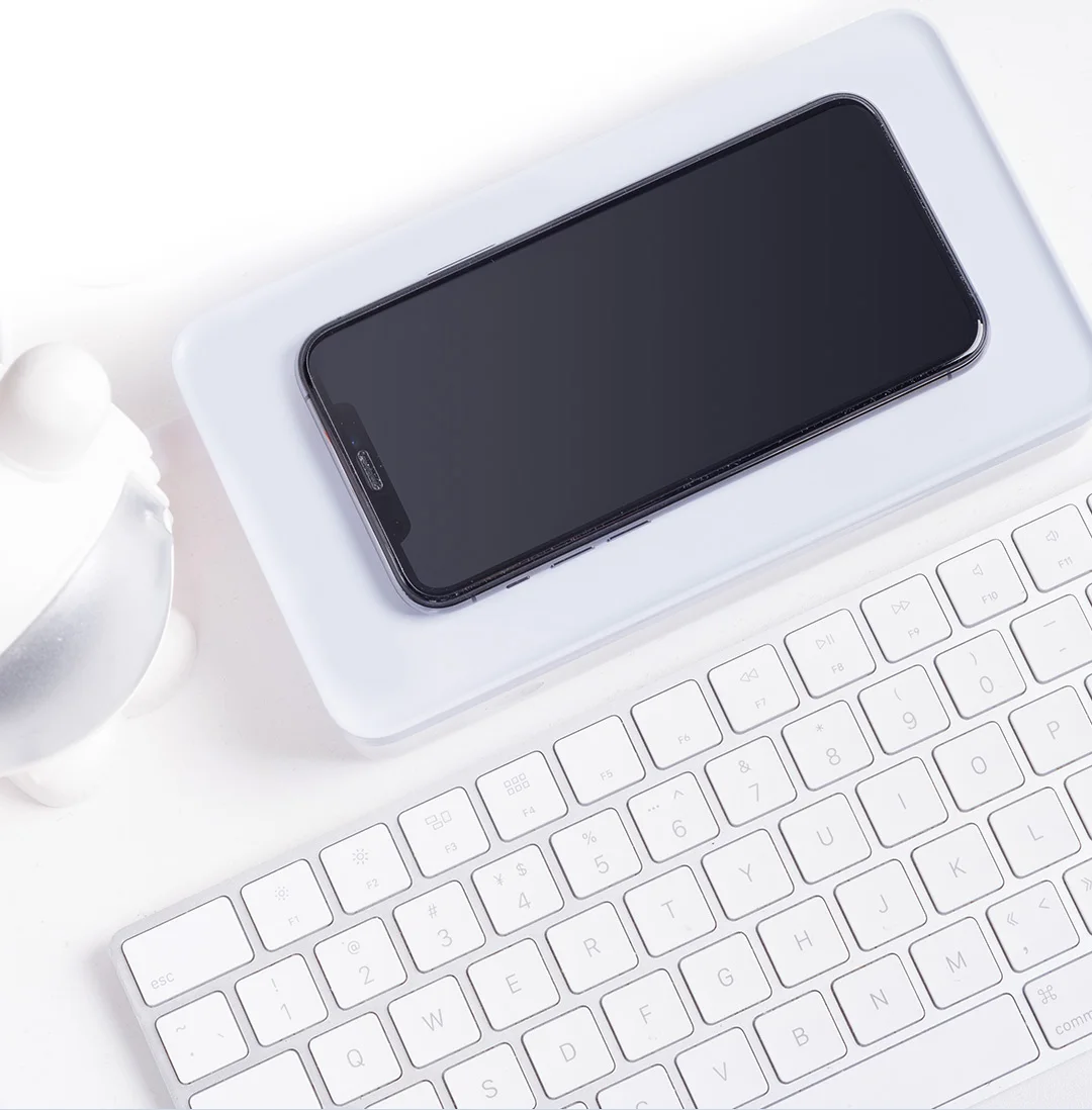 Xiaomi Mijia многофункциональное Беспроводное зарядное устройство дезинфекция коробка VC светодиодный стерилизация 10 Вт Беспроводная зарядка для iphone Xs Max