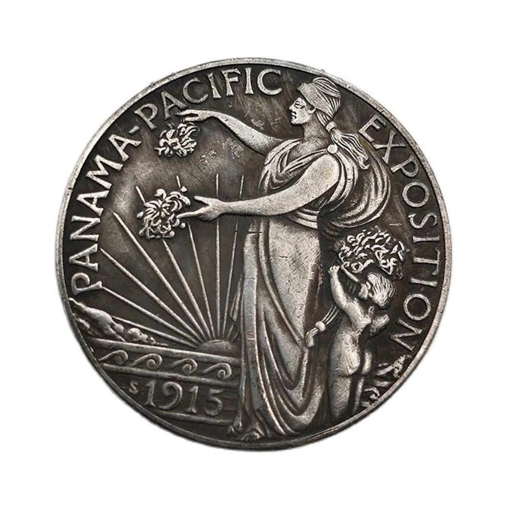 

1915 американская памятная монета, коллекция монет для матери и ребенка, украшение для дома, сувениры, подарок