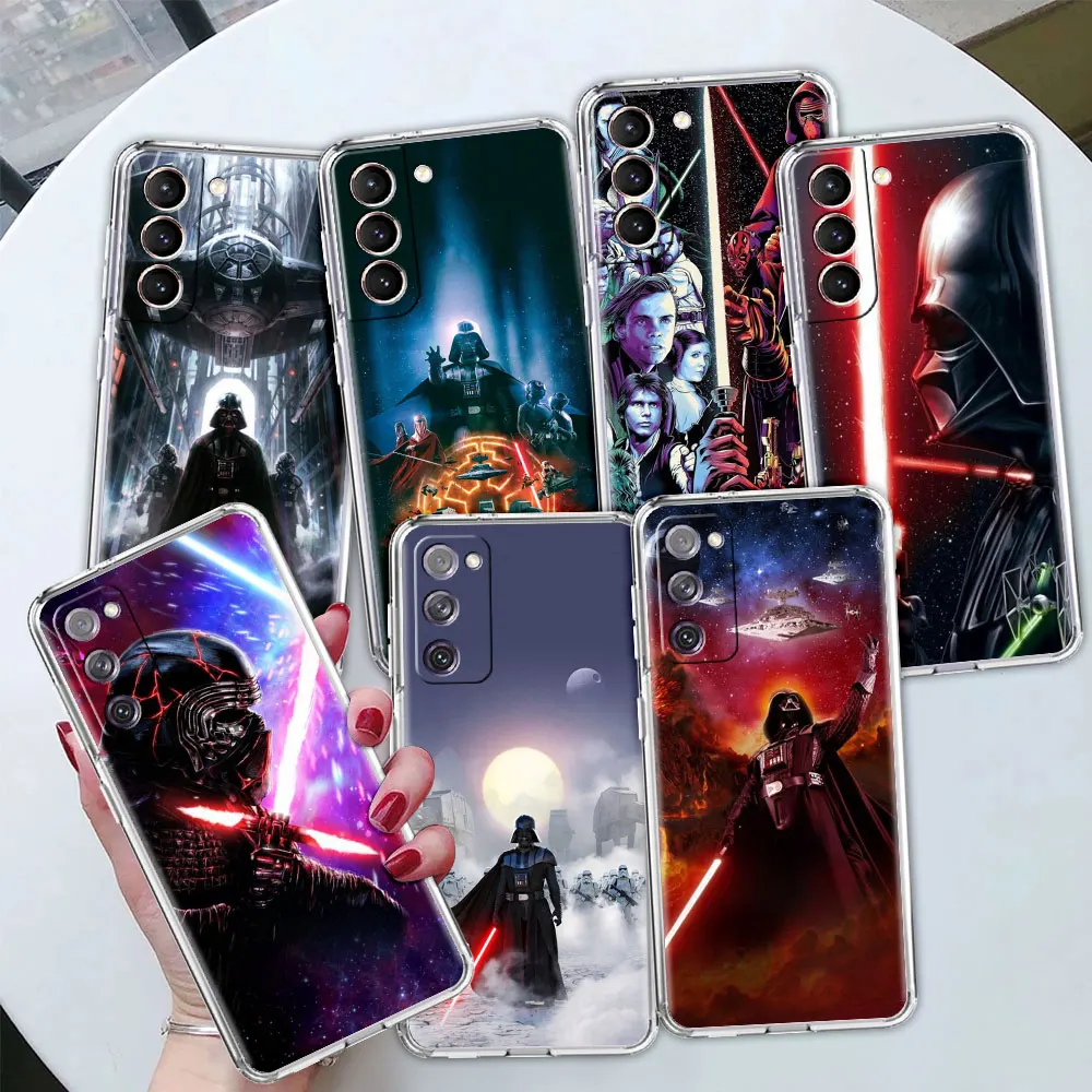 

Disney Star Wars Clear Case for Samsung Galaxy S20 FE S21 Ultra S10 S9 Plus Transparent Soft Phone Shell Luxury Cover