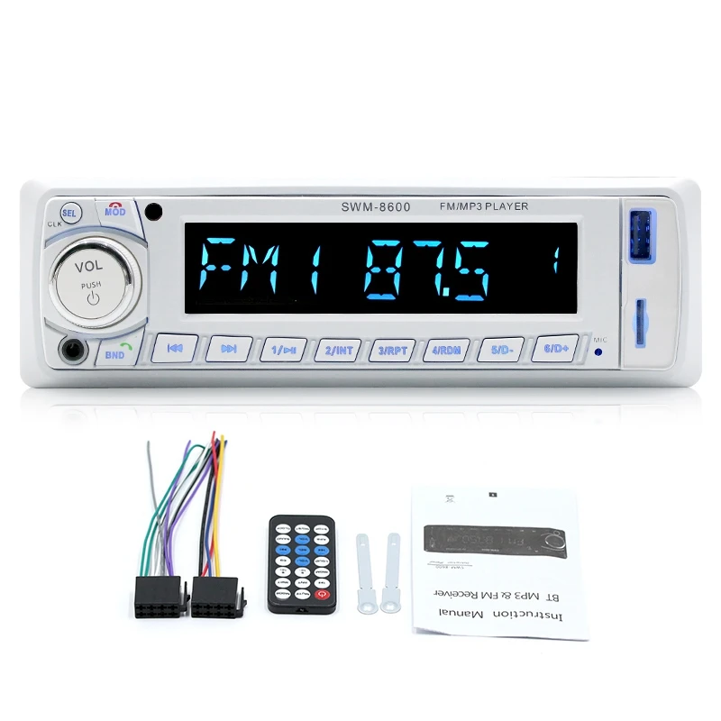 Автомобильный стерео 8600 Bluetooth MP3 плеер радио FM USB Aux MP3/ WMA/ WAV пульт дистанционного