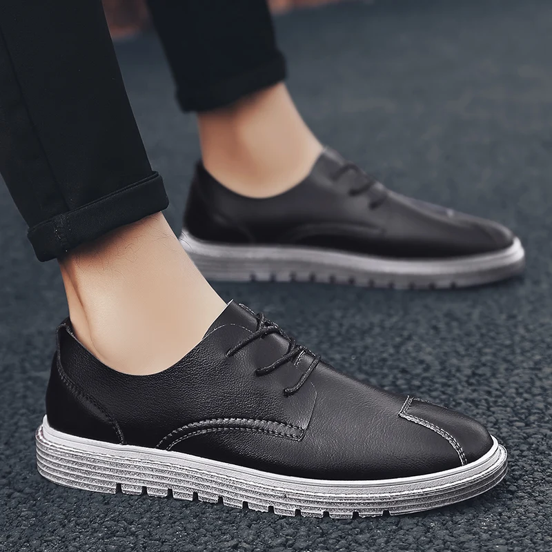 

Fahsion Spring & Autumn For Men Shoes Men Boots Leather Outdoor Comfortable Men Leather Flats Men Casual Ankle Boots *6655