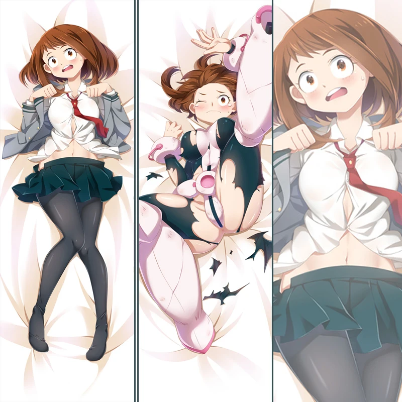 С героями из мультфильма Мой герой Академии Ochaco Uraraka Наволочка Чехол Dakimakura