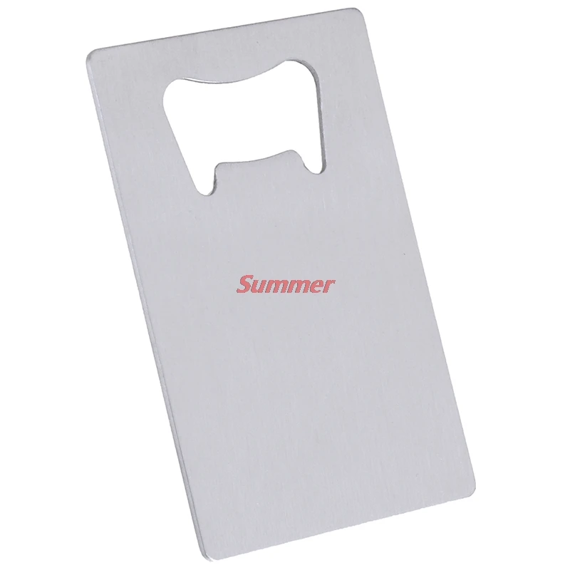 

Hot 1pc Wallet Size Stainless Steel Credit Card Bottle Opener Business Card Beer Openers