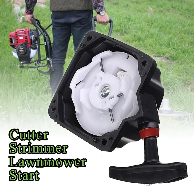 

Hand pull starter for lawn mower 80mm Universal Recoil Pull Starter Brush Cutter Strimmer Lawnmower Start