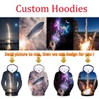 Толстовка Мужскаяженская с 3D-принтом и логотипом