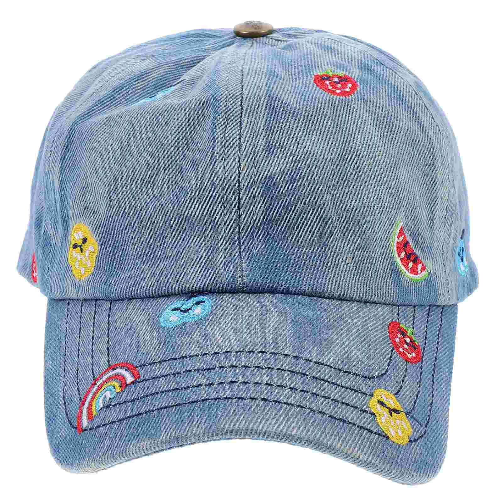 

1pc Premium Children Denim Hat Denim Baseball Hat All-match Baseball Hat