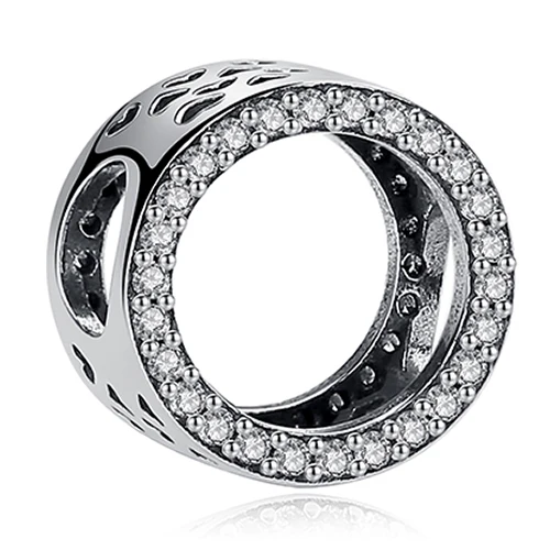 ELESHE 925 Стерлингового Серебра Дейзи, Корона Кристалл CZ Подвески Fit очарование Pandora Браслет Ожерелье Подлинные Ювелирные Изделия Аксессуары - Цвет: PY1870