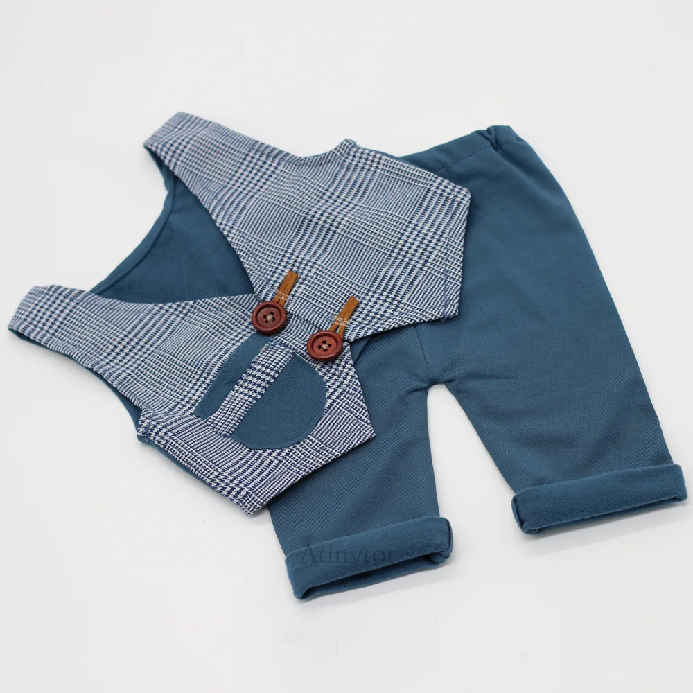 Baby Boy Little Gentleman Vest Shorts Newborn Photography Props Clothes Infant Birthday Picture Shoot fotografia Prop Pant | Детская