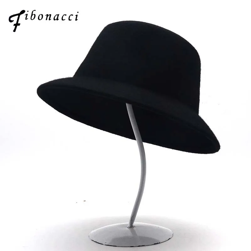 Панама Fibonacci с плоским верхом для мужчин и женщин модная шляпа Трилби шерсть