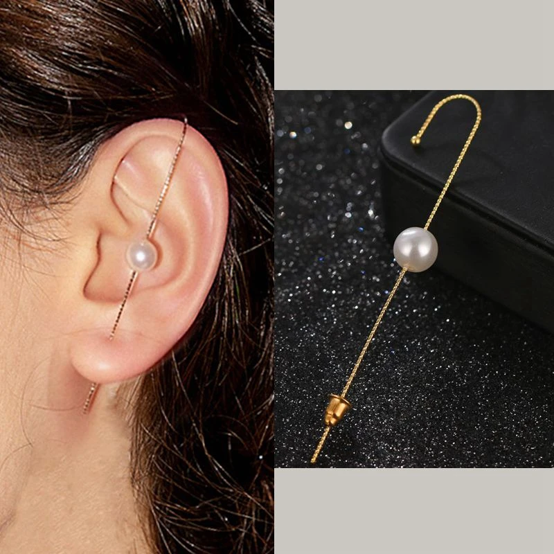 DAXI Вокруг ушей серьги перфорация сережки Повесить на уши гвоздики simplee 2020 женские