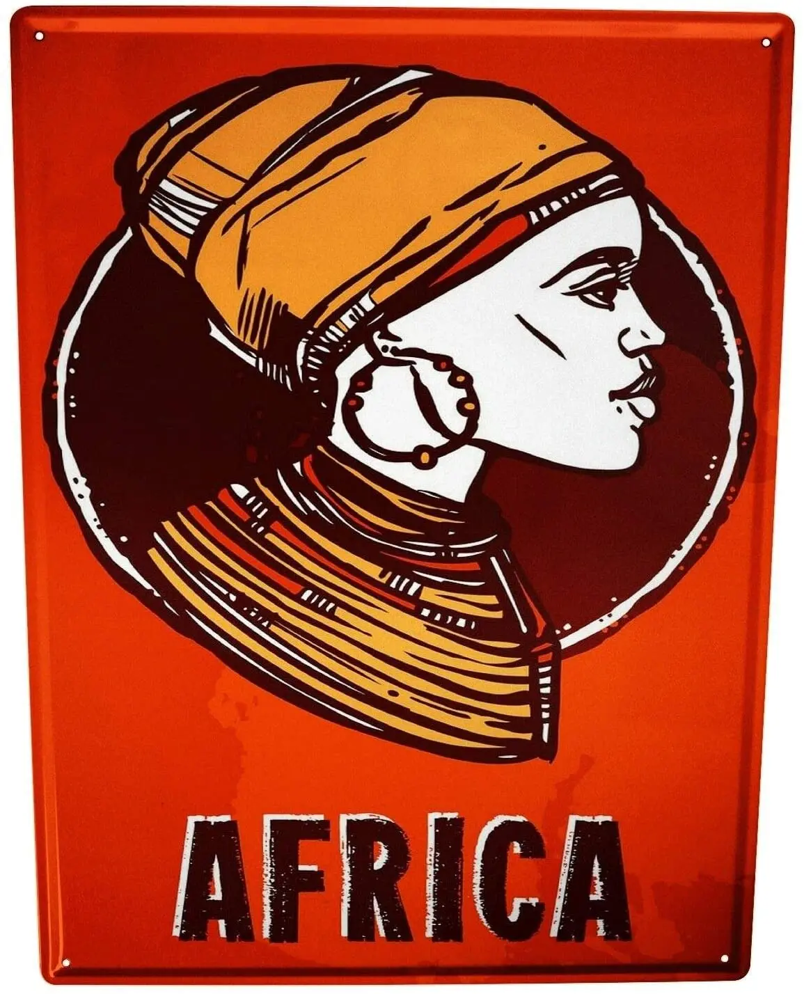 

AMELIA SHARPE Metal Sign African Holiday Travel Retro Decoration Cafe Family Bar Restaurant 12x8 Inch Retro Tin Sign