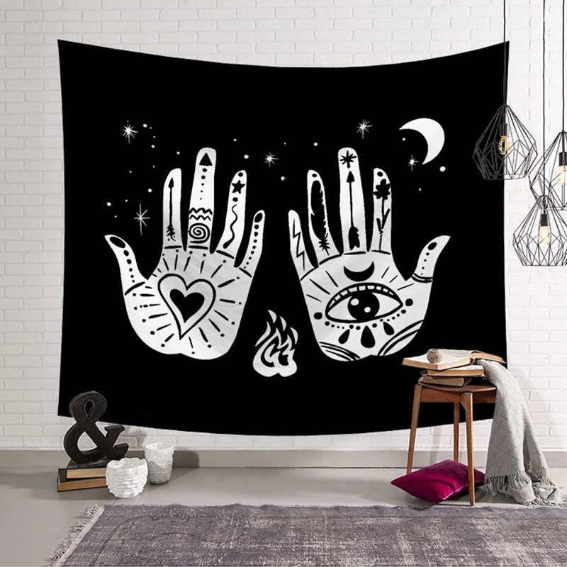 Mandala Tapestry Wall Hanging Witchcraft Hippie Beach Throw Rug Moon Travel Boho Bohemian Home Art Psychedelic Tapestries Decor | Дом и сад